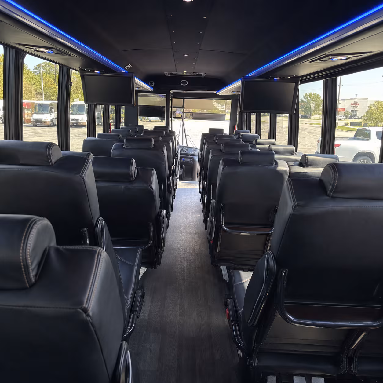 28 passenger minibus inside