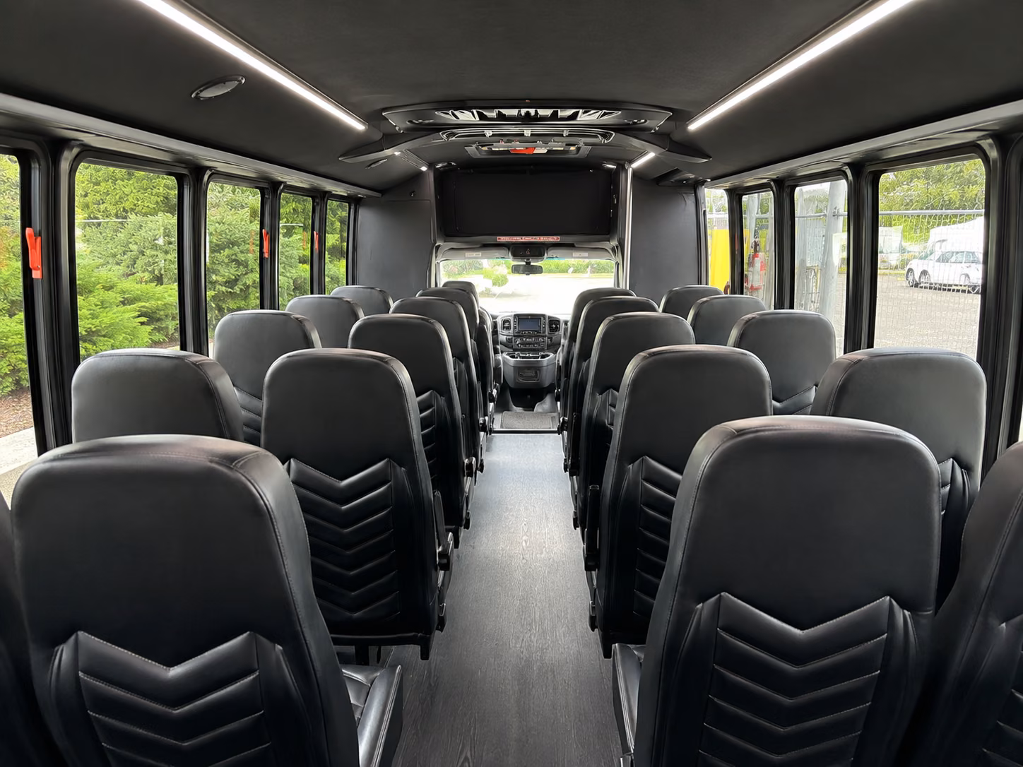 west palm beach 18 passenger minibus interior