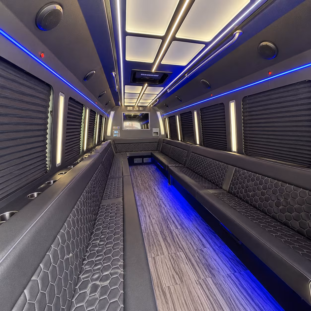 west palm beach 30 passenger party bus interior