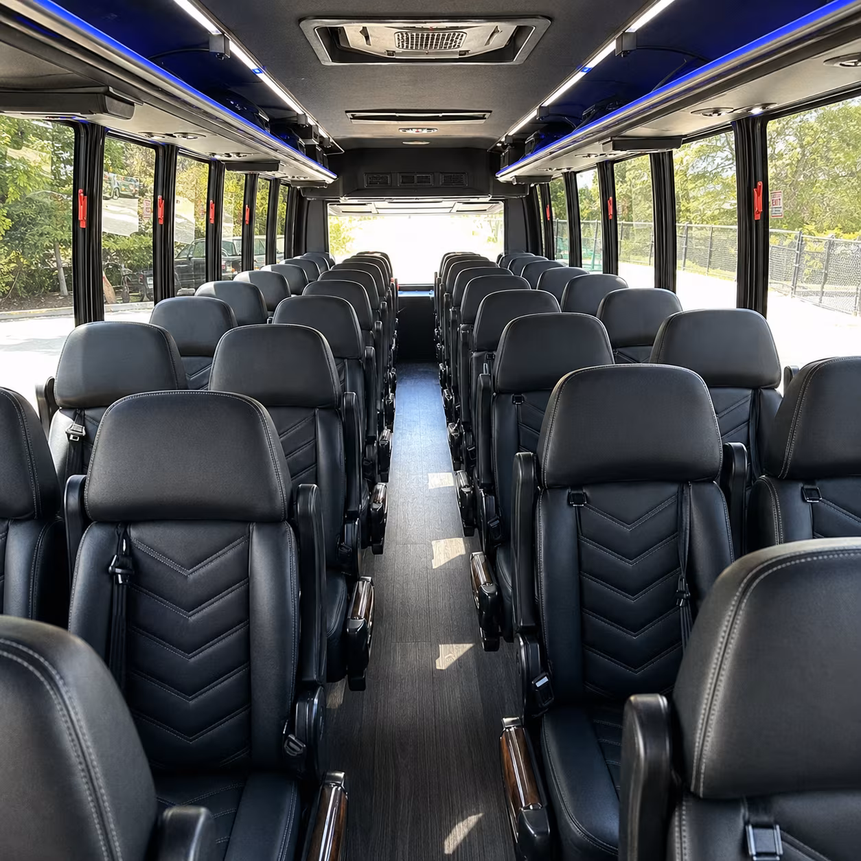 west palm beach 35 passenger minibus inside