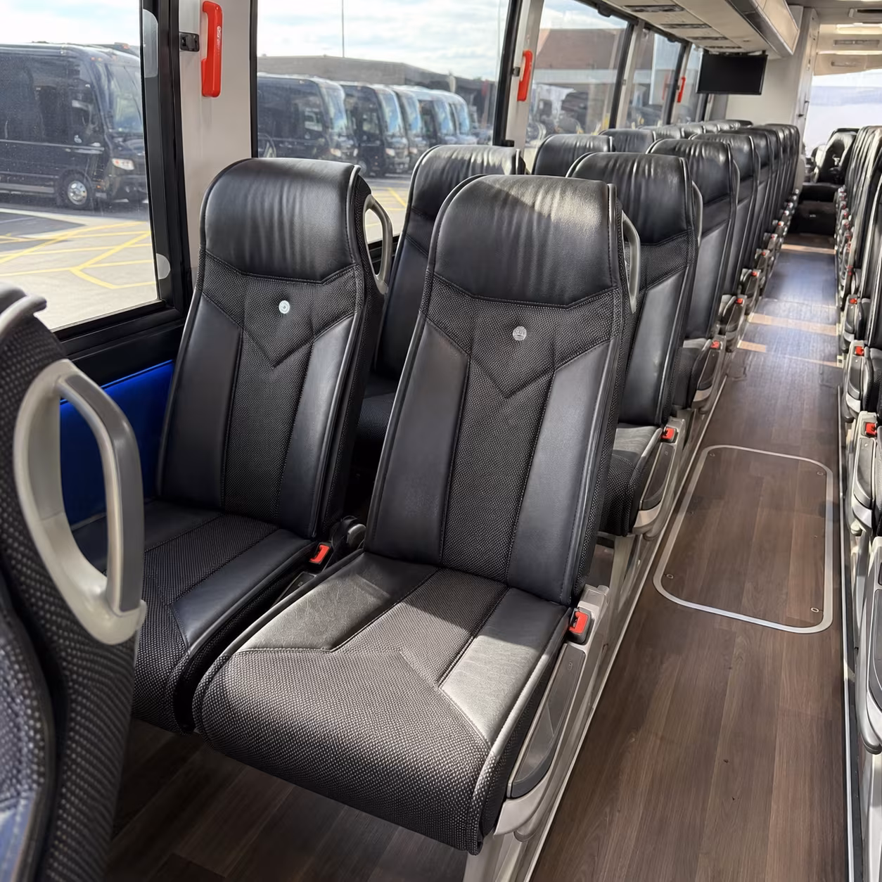 west palm beach 40 passenger charter bus interior