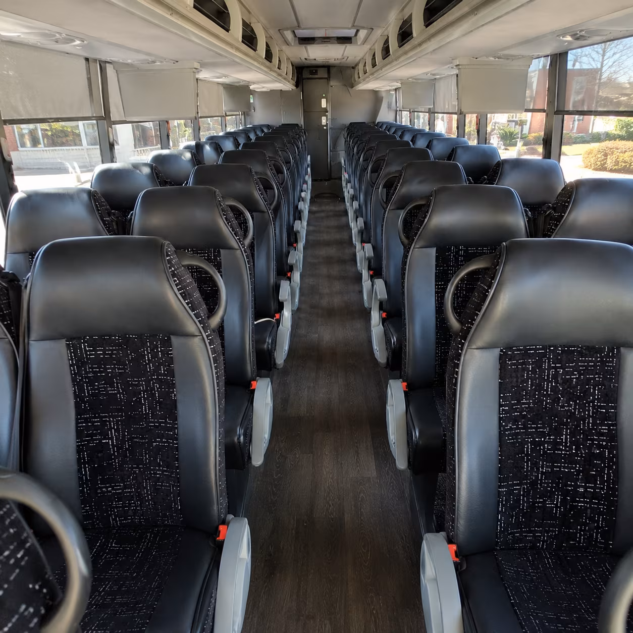 west palm beach 54 passenger charter bus inside