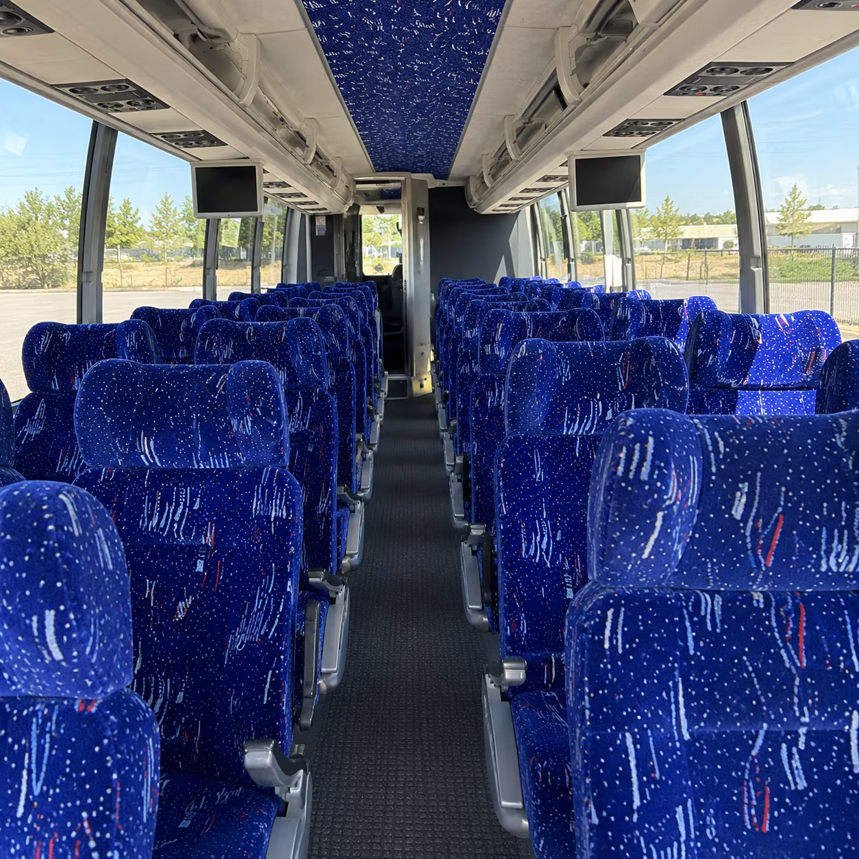 west palm beach 54 passenger charter bus interior