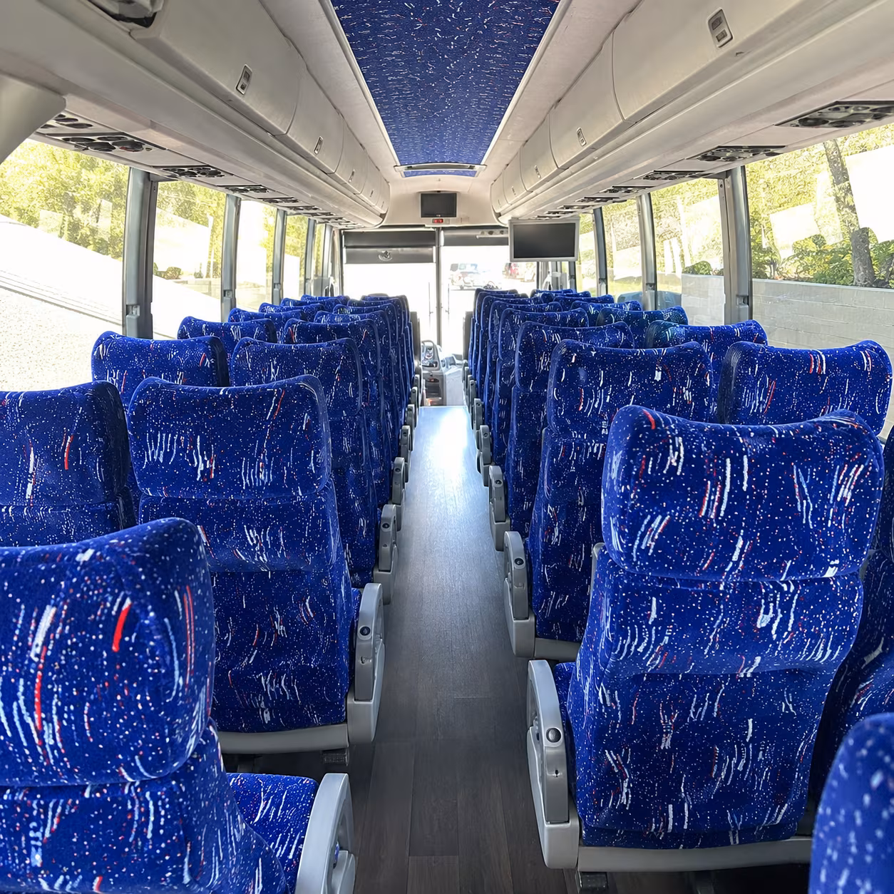 west palm beach charter bus inside