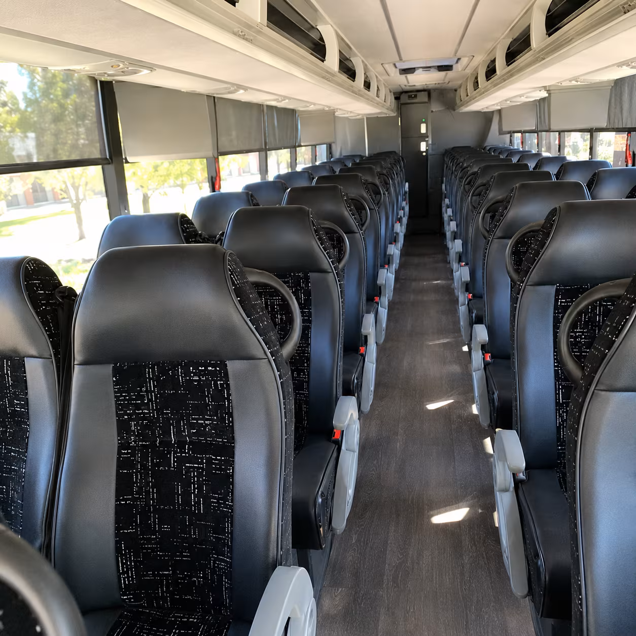 west palm beach charter bus interior