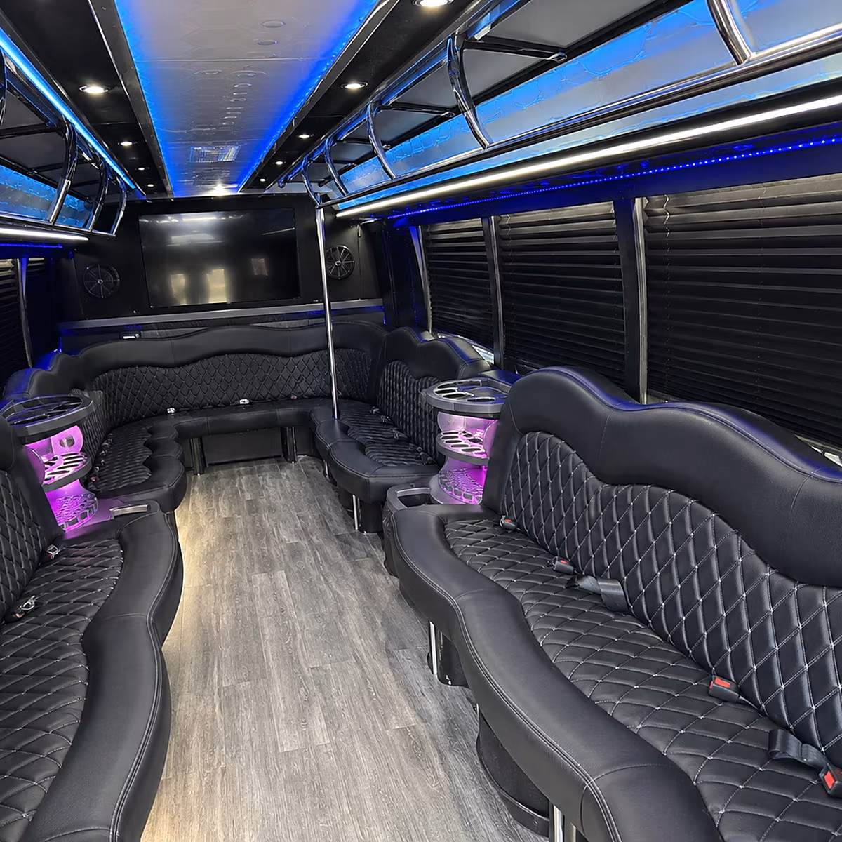 west palm beach party bus interior
