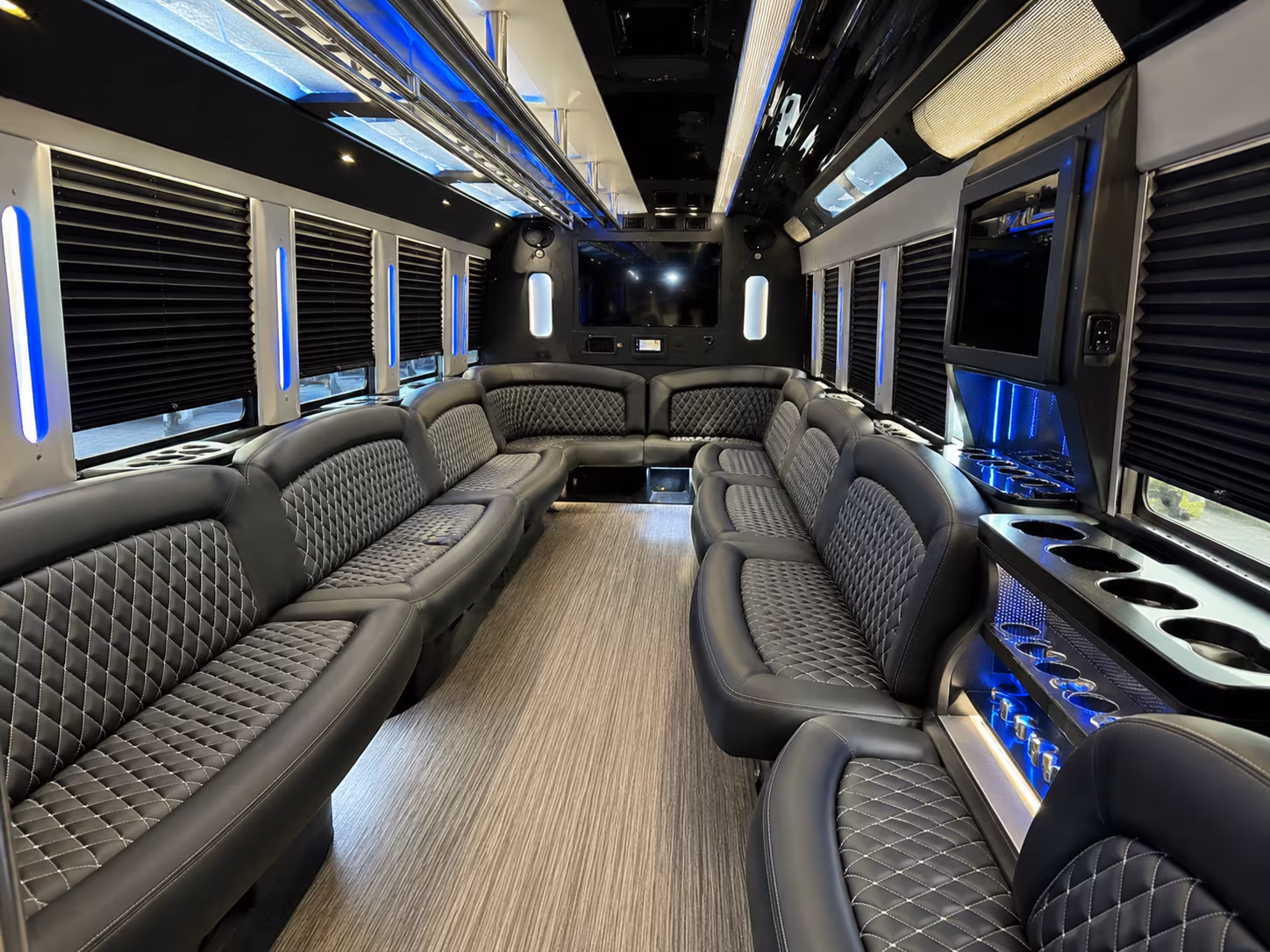 west palm beach sporting event party bus rental